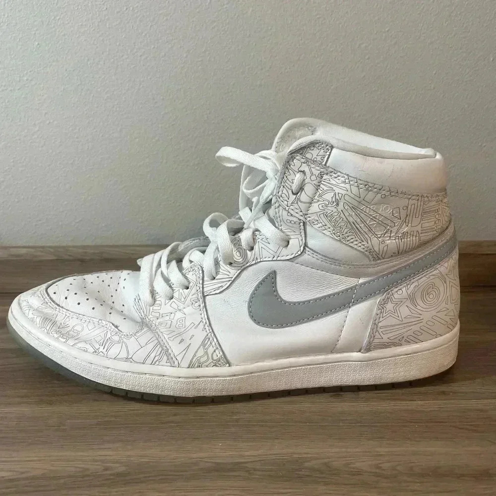 Nike Air Jordan 1 Retro High OG 30 Year Anniversary Laser Shoes Men's Sz 13 - Picture 7 of 11